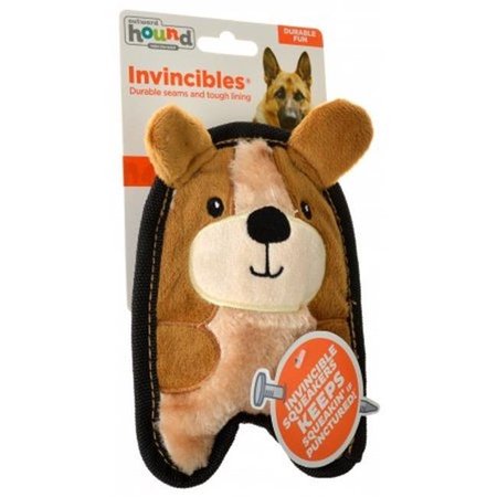 OUTWARD HOUND Outward Hound 67807 Invincibles Minis Puppy Dog Toy; Brown - Extra Small 67807
